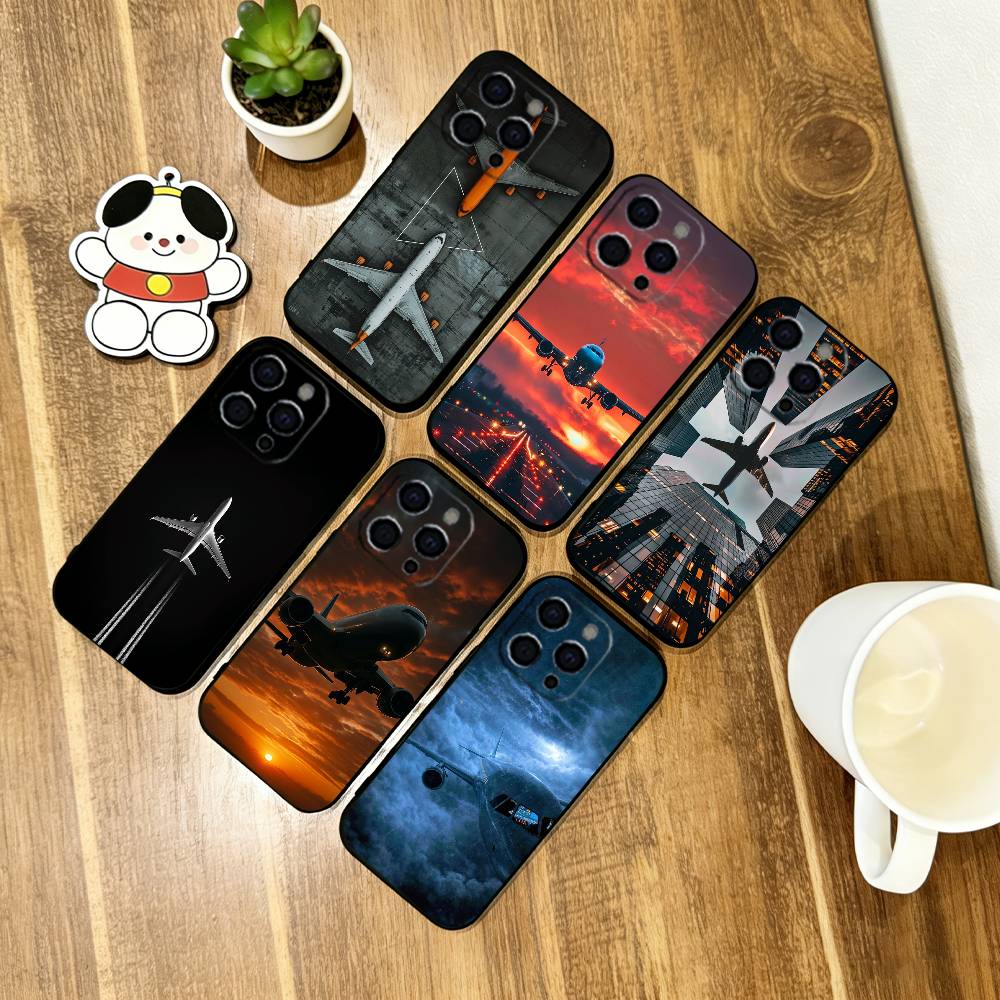 Flugzeug Flugzeug Handyhülle Silikon Weich Für IPhone 17 16 15 14 13 12 11 X XR Plus Pro Max Plus