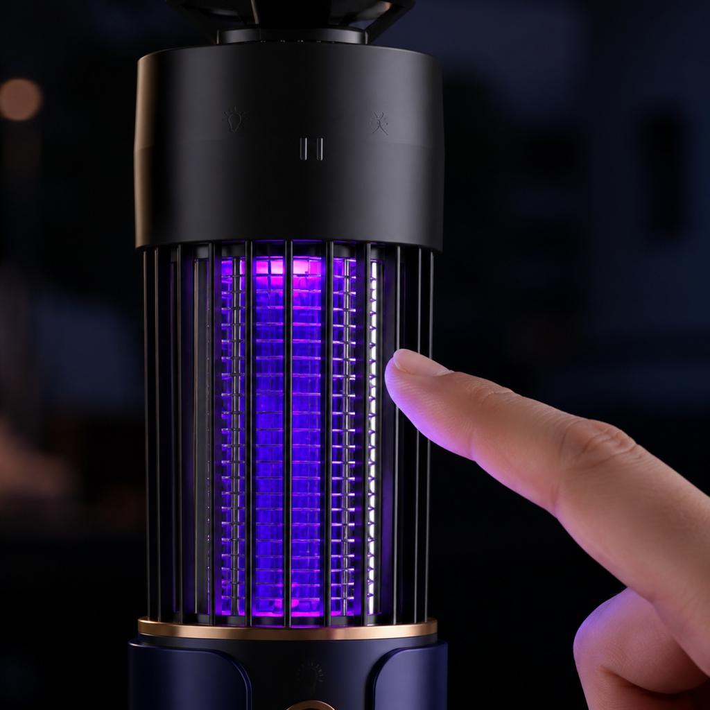 Lampada Uccidi Zanzare Ricaricabile Elettrica Zapper per Insetti Interno Esterno Portatile Campeggio Trappola per Insetti Dispositivo Repellente per Zanzare Alimentato da USB