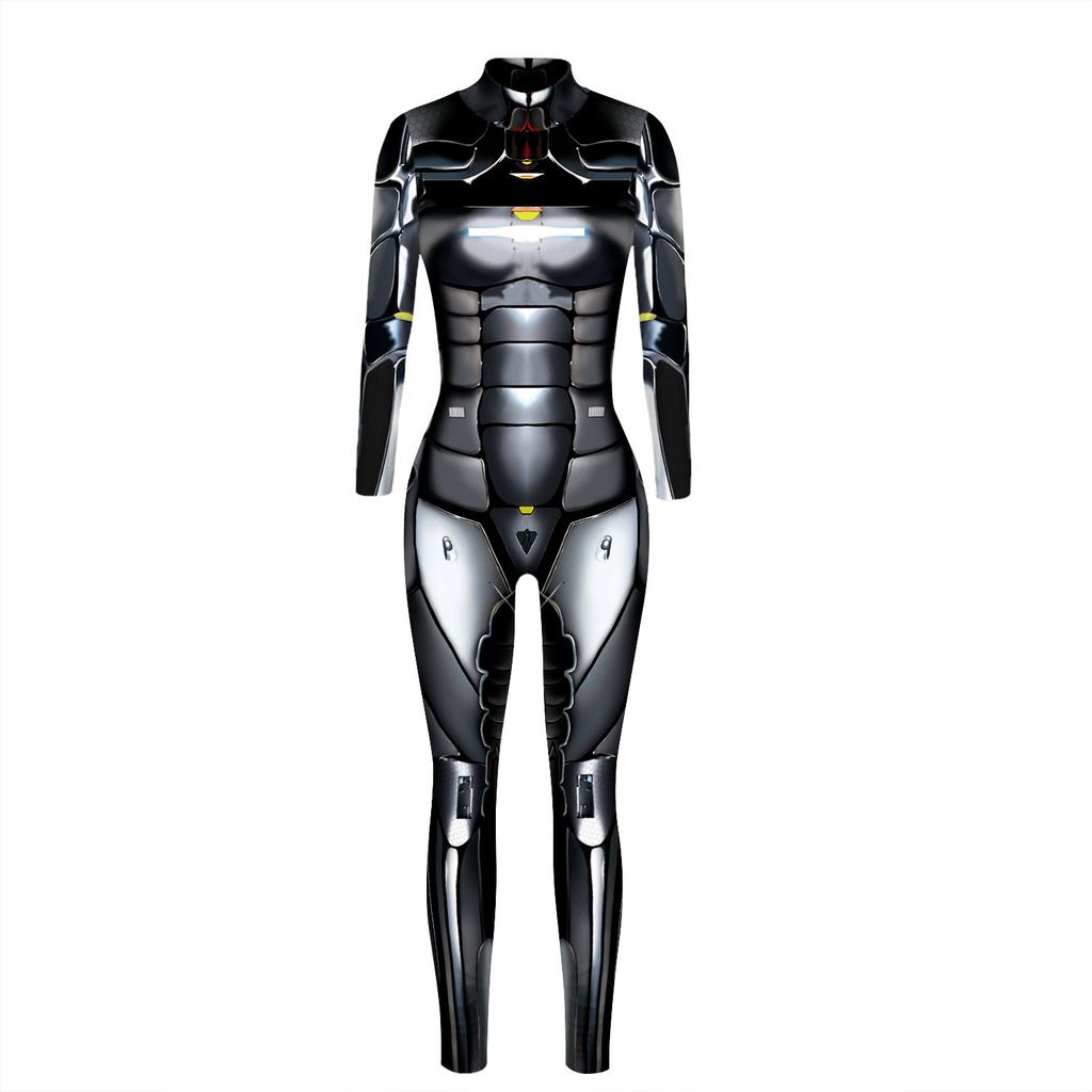 Armor Robot 3D Digital Print Costume Jumpsuit