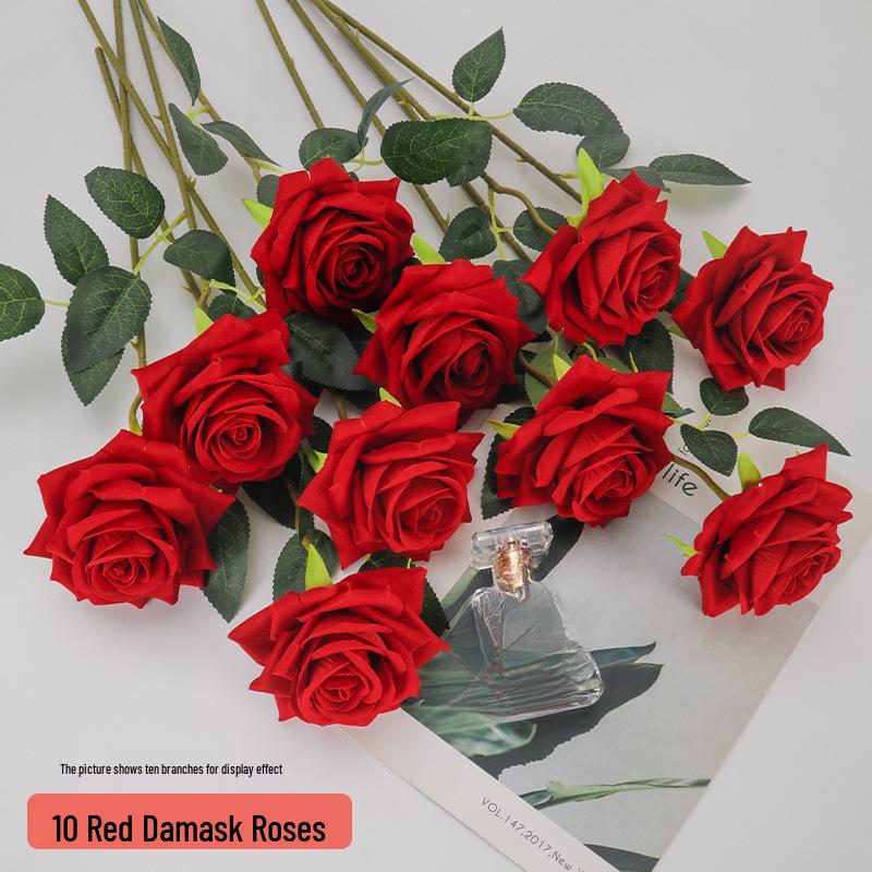 Artificial Rose Valentine Bouquet: Home Decoration for Living Room & Dining Table