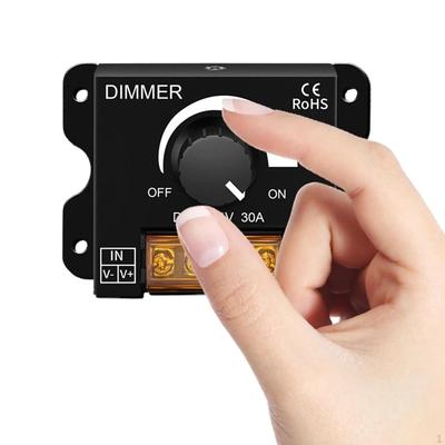 LED Dimmer Switch Rotary Knob Supports 12V/24V Ornament Sturdy Portable Decorations