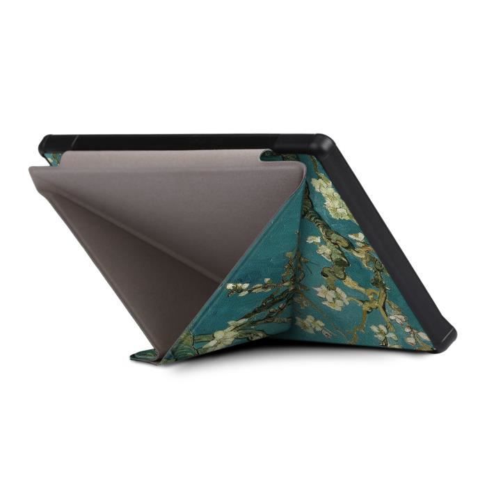 Housse e-Reader - HOOXSPEED - KOBO Libra H2O - Étui 7.0" - PU Cuir - Support Pliable