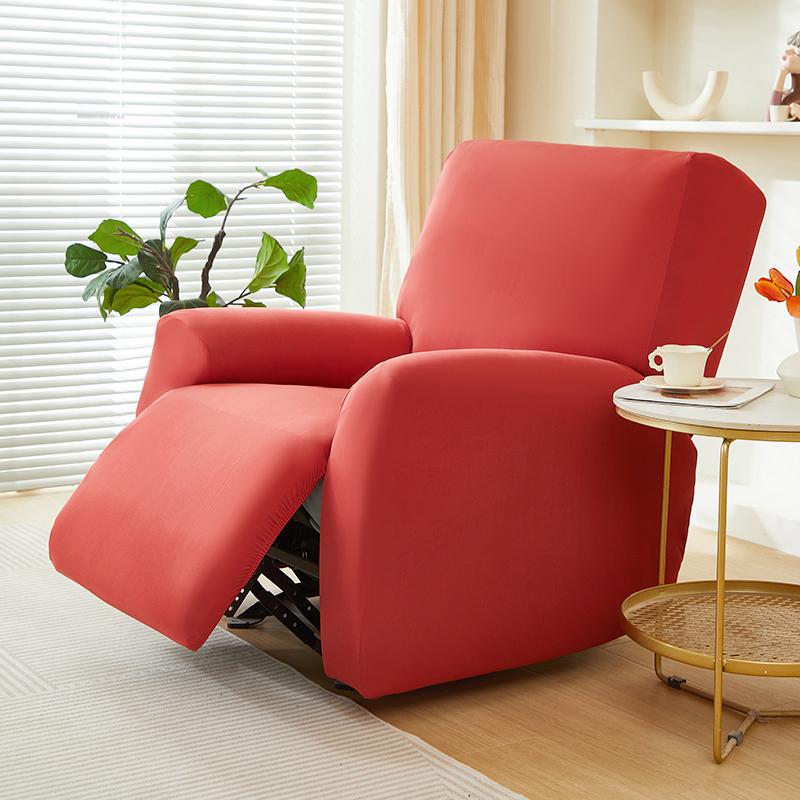 4 Pack Solid Elastic Recliner Chair Covers Non Slip Armchair Protector Furniture Dust Cover For Single Seat Sofa