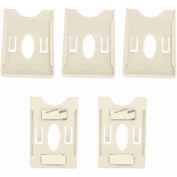 

Dioche 5 Pcs IC Card Holder Windshield Card Display Card for Garage, Gated Community & Vehicle Access (with Suction Cup) with Sticker