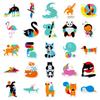 50PCS Colorful Animal Graffiti Stickers, Cute Cartoon Decals for Laptop, Luggage & Decoration