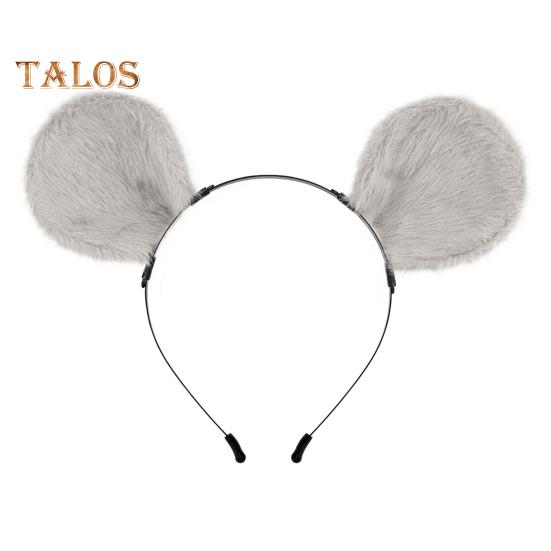 2Pcs/Set Imitation Mouse Ear Tail Set Animal Ear Headband Adjustable Waist Belt Tail Costume Accessories Christmas Cosplay Props