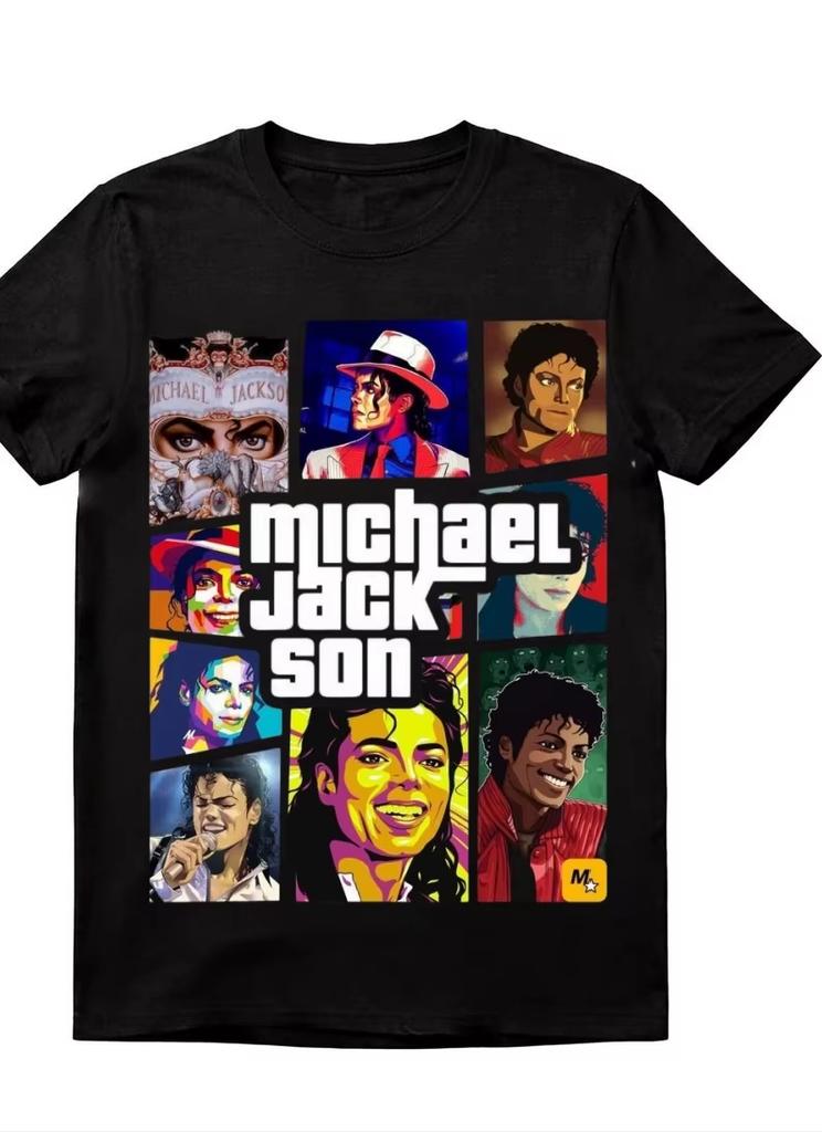 MJ Michael Jackson Biographical Movie Print Y2K Fashion New Short Sleeve Unisex 2026 Summer Women And Men T-Shirt