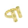 UNOde50 Retro Double Vertical Tube Open Ring for Women - European American Style