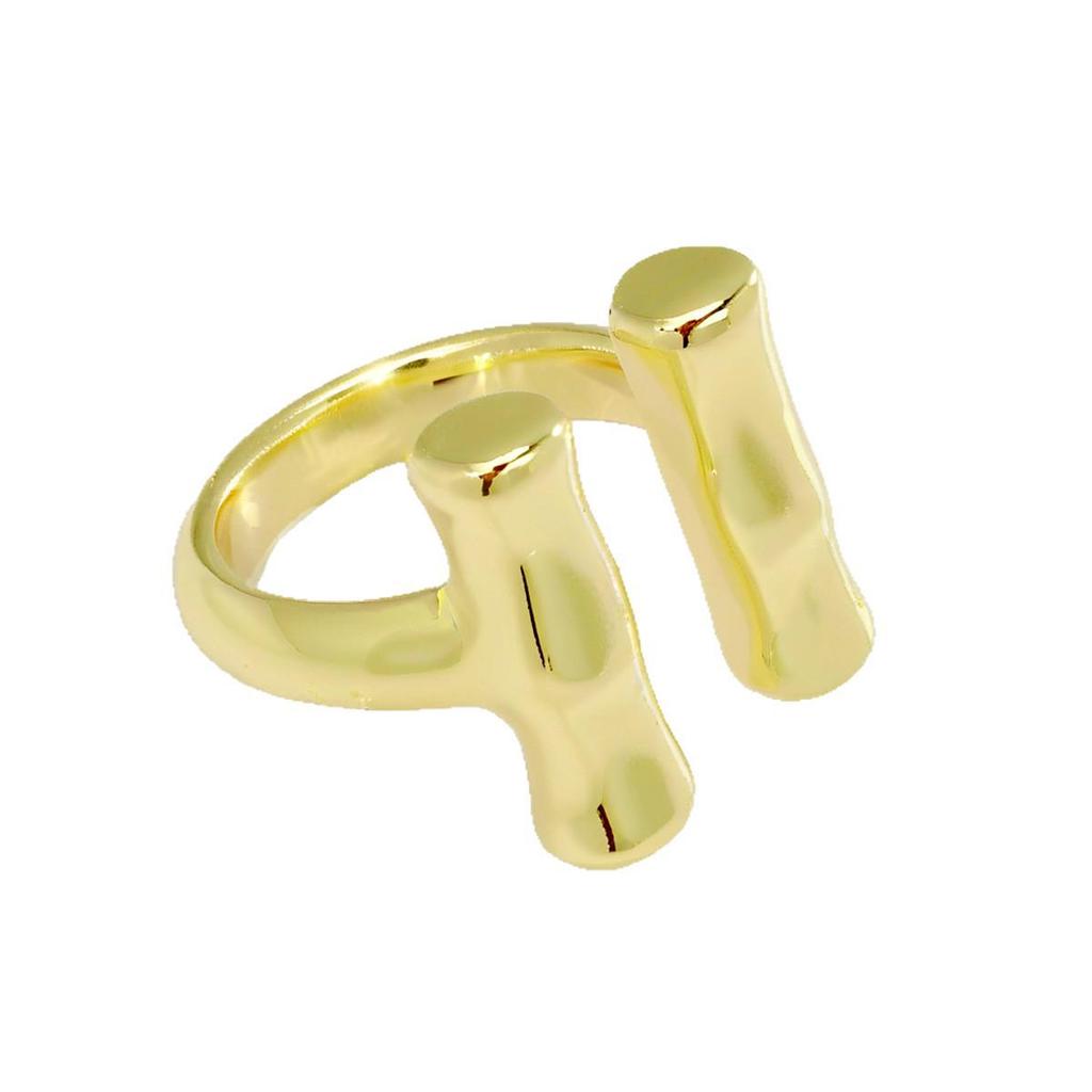 UNOde50 Retro Double Vertical Tube Open Ring for Women - European American Style