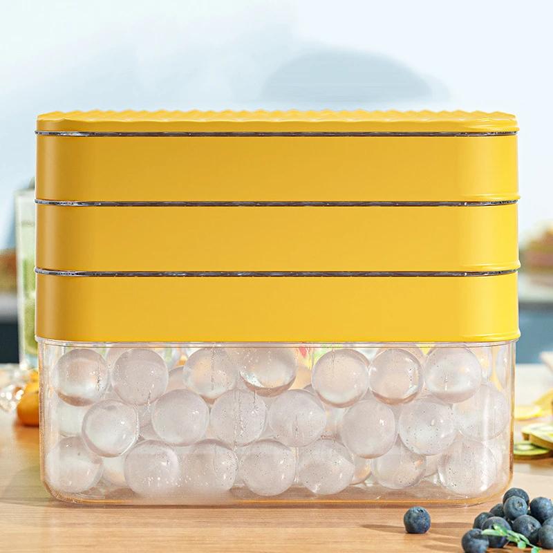 Materiál PP Forma na led Rychlé vyjmutí podnos na kostky ledu Creative Party Bar Kuchyň Mrazák Chlazení Nádobka na led Silikonové formy