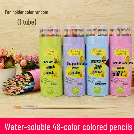 48 wasserlösliche Buntstifte für Schüler und Anfänger - Professionelles Set zum Handmalen