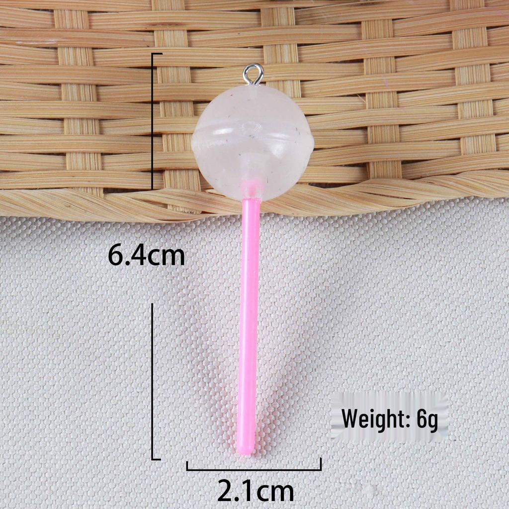 Clear Round Lollipop Resin Pendant Earrings and Keychain Accessories.
