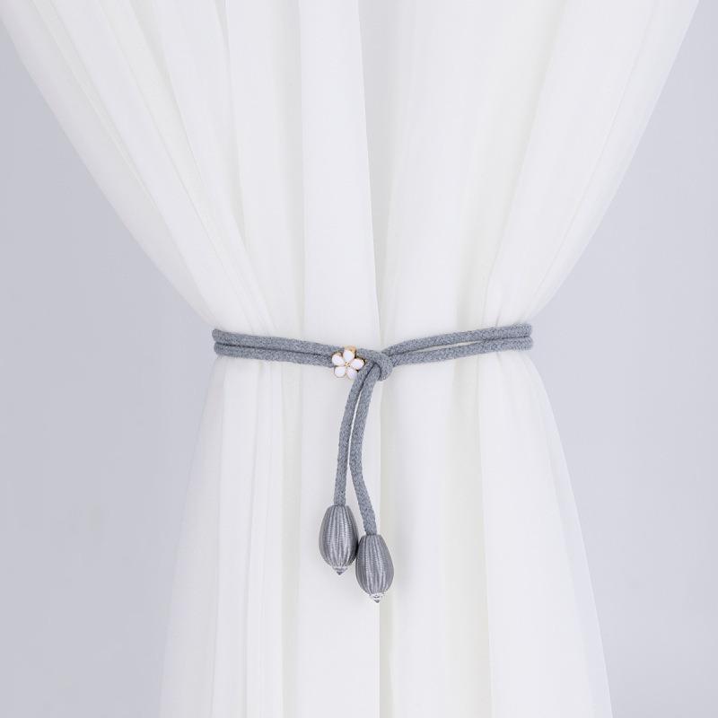 Curtain Tiebacks - Creative Adjustable Oxford Cotton Rope Fasteners, Decorative Window Drape Holders, Practical Home Textile