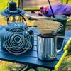 1pc Outdoor Camping Coffee Drip Rack, Stainless Steel Hand Brewed Coffee Filter, Portable Folding Coffee Filter Cup for Camping