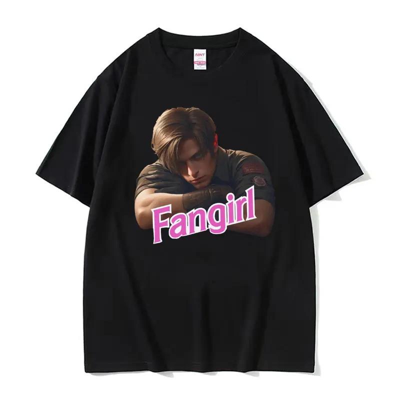 I Heart Leon Kennedy Print T-Shirts Men Women's Clothing Fashion Vintage T Shirt Male Short Sleeve T-shirt Tops
