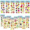 6/12/24pcs Scrapbook Stickers Fruits Vegetables Various Styles Reusable Diary Album Decoration School Rewards For Student TMZ