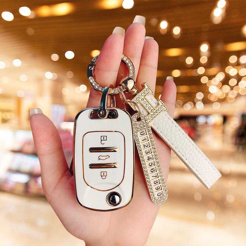 Applicable to Wuling Hongguang miniev/nano/s3/plus car key set, high-end buckle journey 730 shell men and women