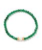 Polalita Gold Pearl Point Green Stone Bracelet (Plt-Br-025_Gn)