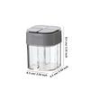 4-In-1 Transparent Spice Dispenser Jar - Lidded 4-Compartment Seasoning Container for Kitchen/Restaurant/Outdoor Cooking
