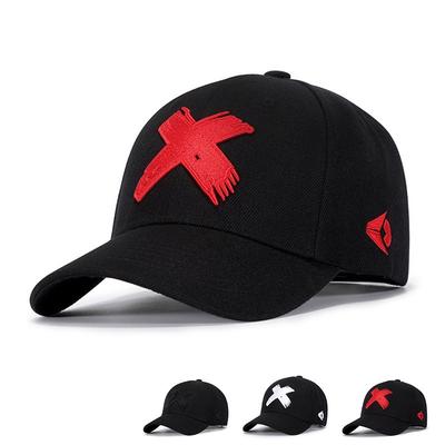 Baseballkappe mit Buchstabe X-Stickerei für Herren aus Baumwolle, Sonnenschutz, Trucker-Mütze für den Außenbereich, Paar, Strandhut, Snapback-Hüte, Hip-Hop-Kappen