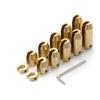 Motorcycle Reusable Brass Wheel Spoke Balance Weights Refill Kits 14pack