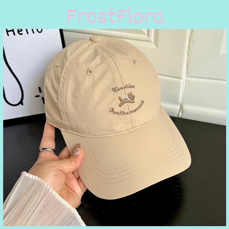 Newest Quick Dry Cute Cartoon Embroidery Baseball Cap For Men Women Summer Sun Protection
