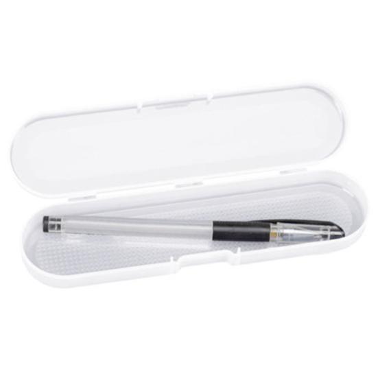 Cutie de depozitare lungă, transparentă, din plastic, cu carcasă de colectare cu capac