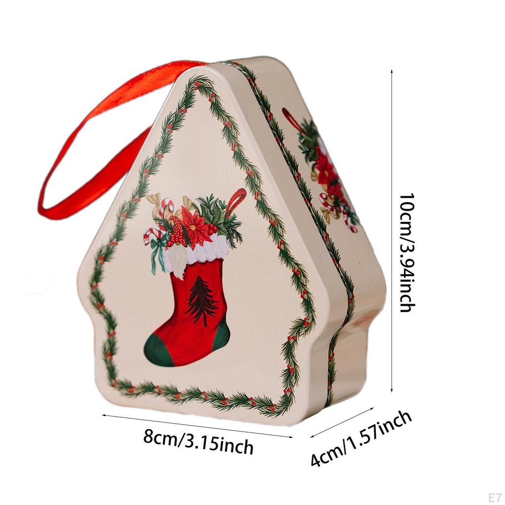 Christmas Candy Box Biscuit Can Gifts Packaging Gift Container