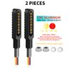 2x Mini Motorcycle LED Dynamic Flowing Light Stop Brake Turn Signals Indicator