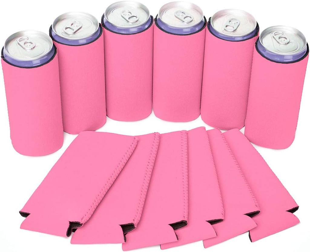 Beer Can Slim Cooler Sleeve for 330ml Bottles Insulated Neoprene Thermal Coozie Customized Bulk Wedding Coca Cola Soda Can Logo