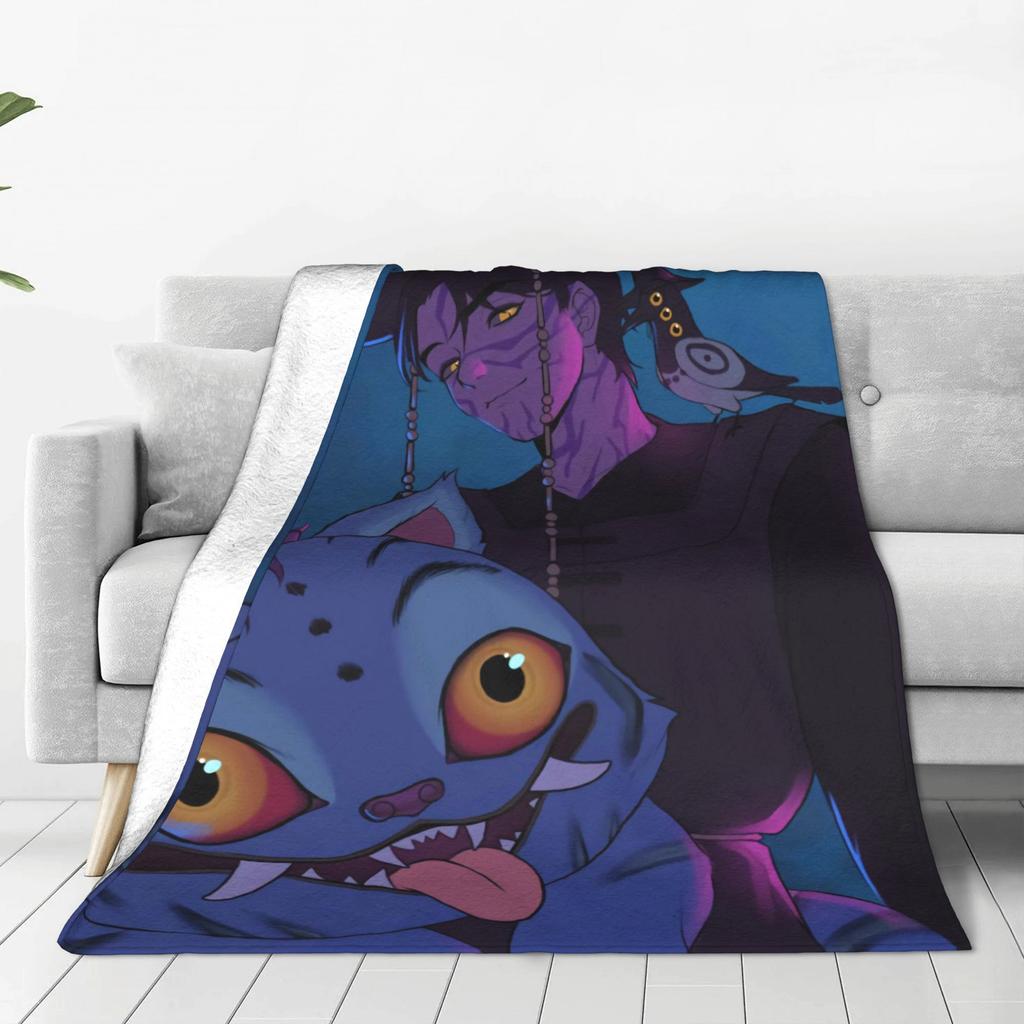 KPOP DEMON HUNTERS Saja Boys Jinu Blanket  Soft Warm Novelty Plush Throw Blanket For Children Outdoor Flannel Bedspread Cover