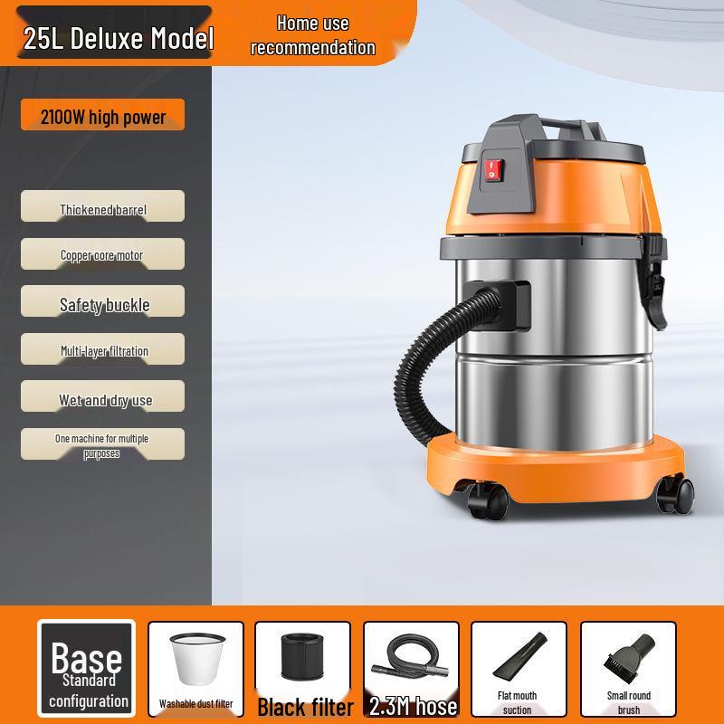 High-Power Wet & Dry Industrial Vacuum Cleaner for Household & Commercial Use