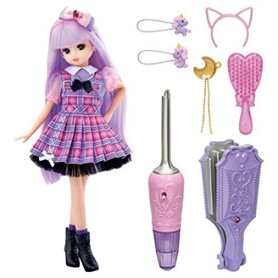Takara Tomy Doll Niji Kyun Curl Doll Pretend Play Toy for Ages 3 and Meets Toy Safety Standards ST "Licca-chan" Dress-up