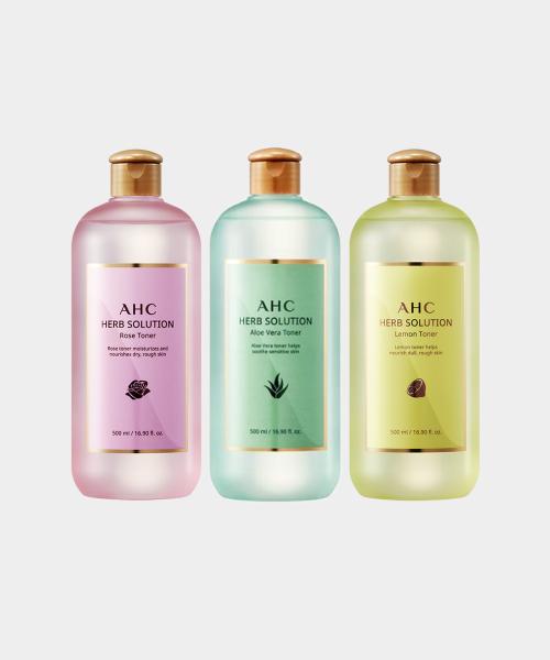 AHC Herb Solution Large Capacity Toner 500ml Rose