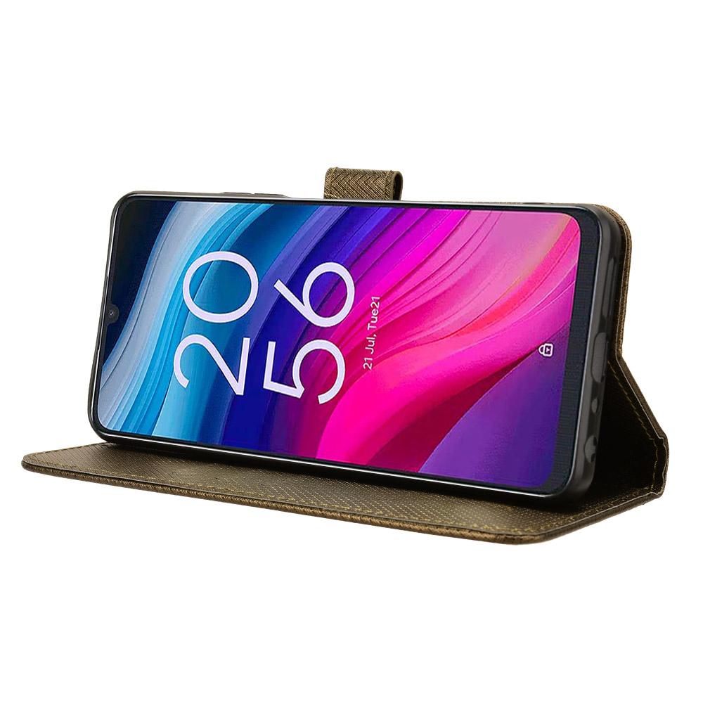 Für TCL 50 SE Wallet Handyhülle Diamanttextur PU-Leder Klapphülle