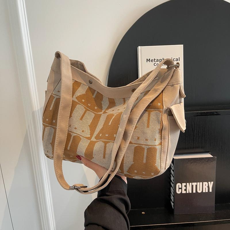 

Полотняна сумка Жіноча сумка кролик Сумка через плече Студентська тканинна сумка Жіноча сумка хакі