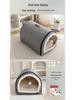 Four Seasons Washable Pet Bed: Winter Warmth for Cats & Dogs, Indoor/Outdoor Use, Cozy Villa Design, Dog House & Mattress