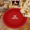 Christmas Large Round Rug Living Room Home Decor Sofa Rug Christmas Event Carpet Bedroom Bedside Soft Rug Kid's Play Mat Gifts