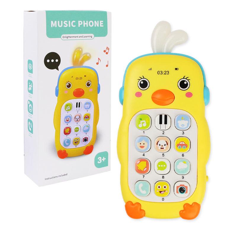 Cross-border Little Chick & Bear Music Phone Toy for Infant Early Learning