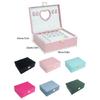 Spacious Organizers with Protective Dividers Spacious Plush Jewelry Case Display Stand for Rings Earrings Bracelets
