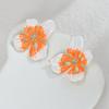Atoztide Fashion Exaggerated Big Hollow Flowers Earrings for Women Stainless Steel Zircon Flower Earring Wedding Jewelry Gift