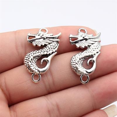 Animal Connectors Wildlife Themed Antique Bronze Zinc Alloy Jewelry Making Craft Parts Style End Connectors