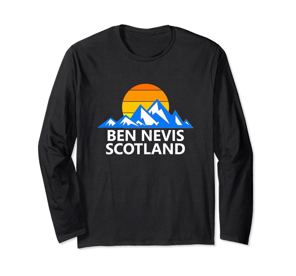 Ben Nevis Scotland Mountain Hiking Long-Sleeve T-Shirt