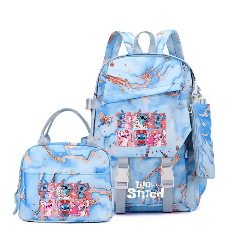 Backpack Level 3 To 6 Girls Pink School Bag Portable Lunch Bag Stationery Pencil Case