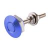 2pcs Blue 25mm Car Push Button Quick Release Hood Bonnet P Lock Clip Bumper Latch Aluminum Alloy fit for Universal