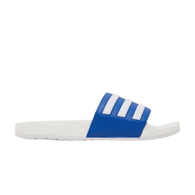 Men's Slides Adilette Boost Slide White Royal White/Royal Blue