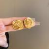 Silver Needle Zircon Star Flower Tassel Stud Earrings - Elegant and Fashionable Women's Accessory