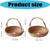 Traditional Handwoven Reed Basket Portable And Stylish Outdoor Picnics Container For Park Outings And Social Gatherings