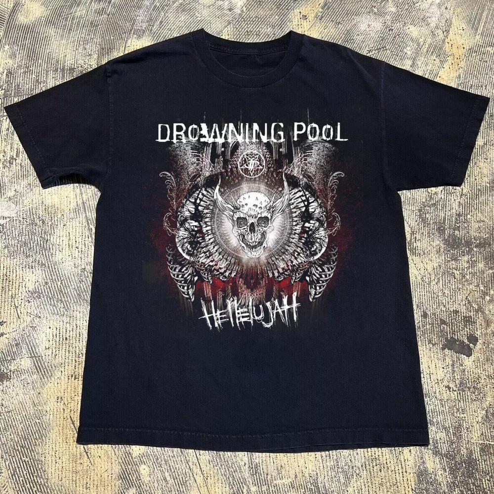 Rare Drowning Pool Australia Tour Band T-shirt S to 5XL NE454 Unisex T-Shirt L