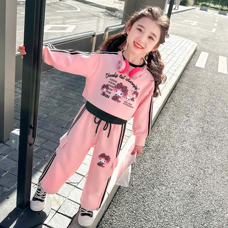 Girls Autumn Fashion 3 Piece Set Stylish Hoodie Outfit for Toddlers and Kids